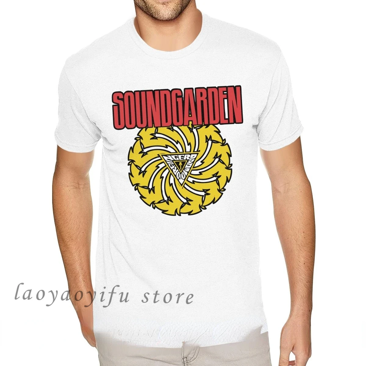 Mężczyźni 80S Retro T Shirt Soundgarden amerykański zespół rockowy graficzne koszulki Homme Casual ponadgabarytowe koszulki z krótkim rękawem Roupas