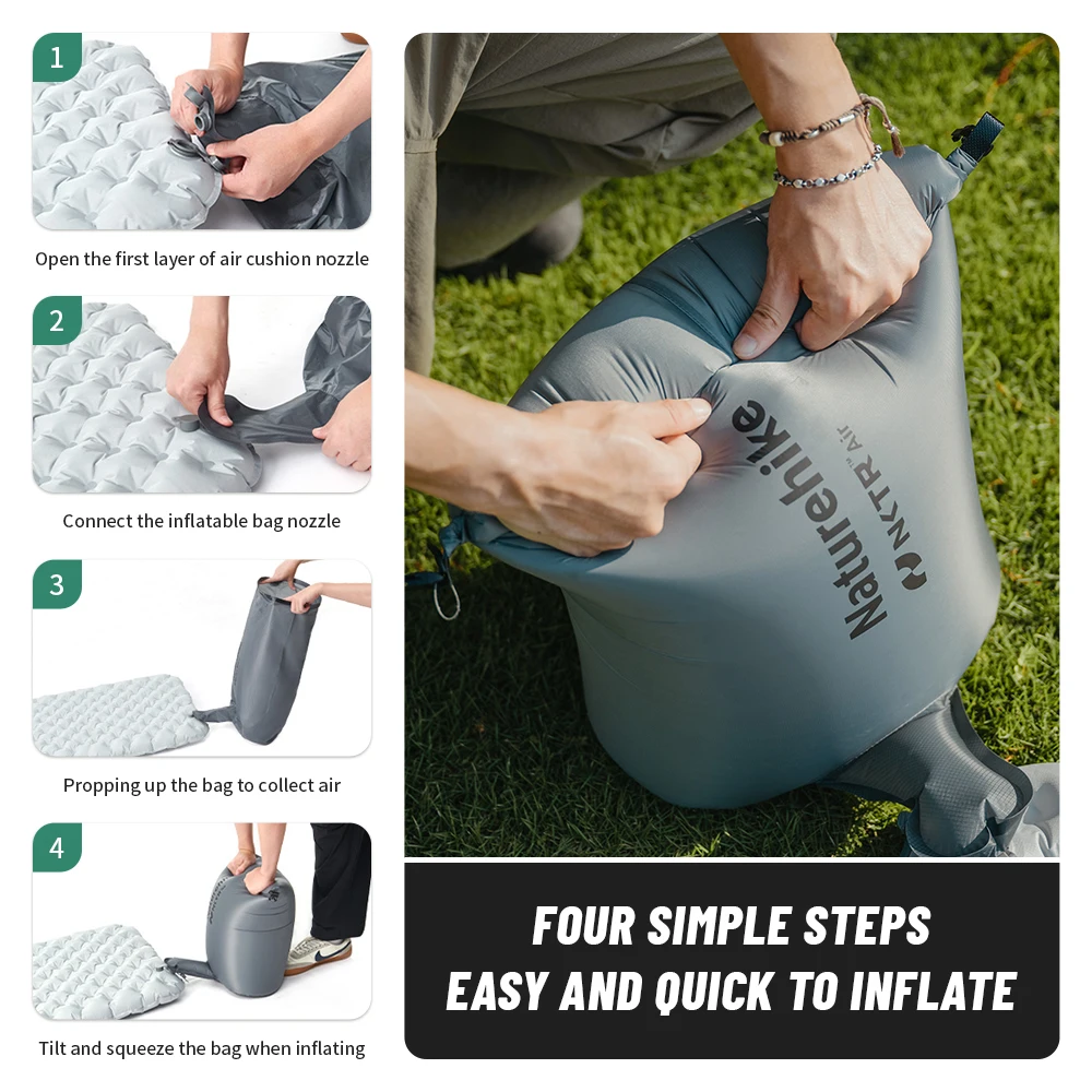 Naturehike Inflatable Bag for Outdoor Air Mattress Inflating Mat Multifunctional Universal Camping Tent Moisture-proof Mat Pump