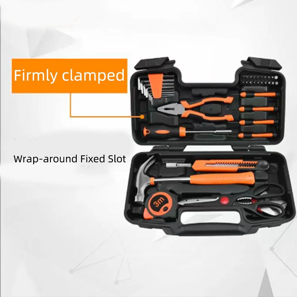 39 Piece Tool Set-General Household Hand Tool Kit, Auto Repair Tool Set, with Plastic Toolbox Storage Case