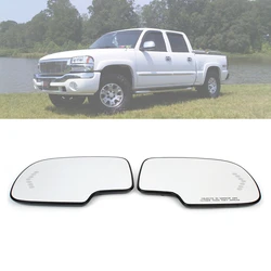 Front Door Side Heated Mirror Glass Rear-view For GMC Sierra 1500HD 2003/GMC Sierra 2500 2003 2004/GMC Sierra 1500 HD 2005 2006
