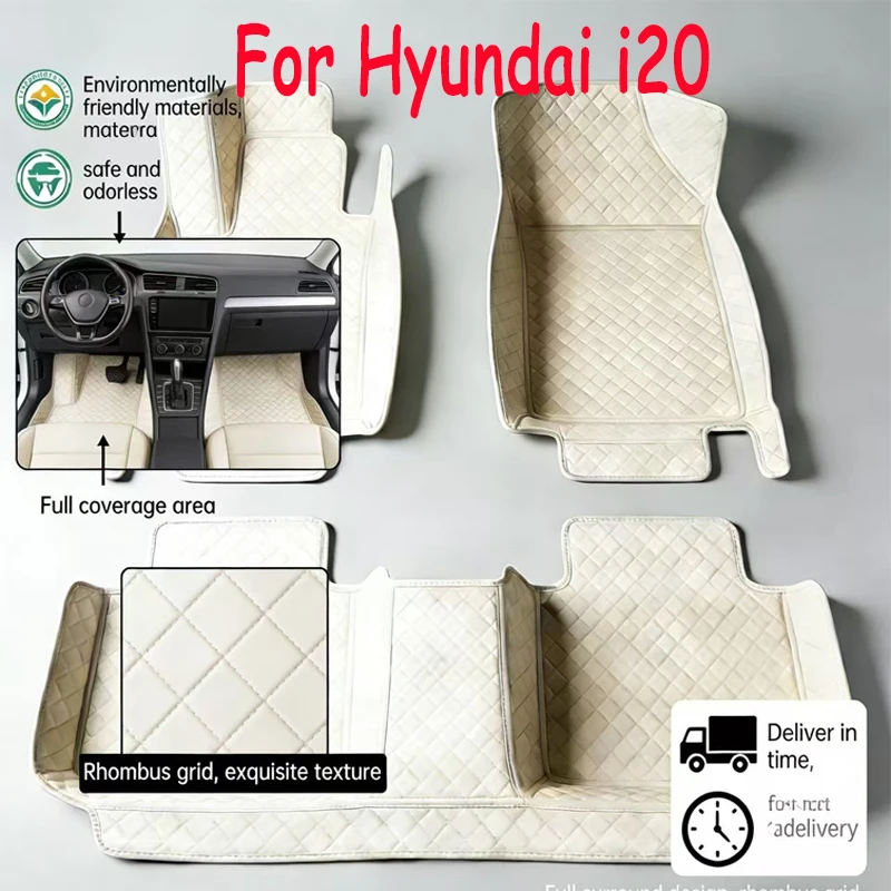 For Hyundai i20 BC3 2021 2022 2023 5seat Car Floor Mats Dustproof Car Accessories