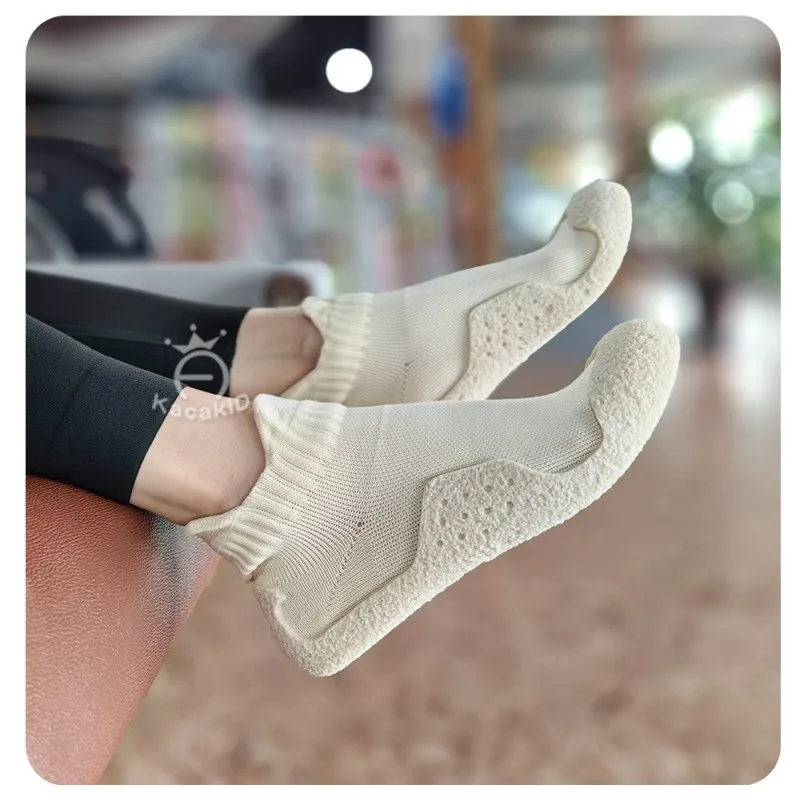 2024 New Spring Men Women Kids Anti-slip Fitness Shoes Parent-Child Barefoot Sneaker Boys Girls Gym Yoga Sock Shoes Size 34-43