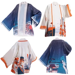 BSD Nakahara Chuya Dazai Osamu Cosplay Yukata Kimono Mantello Indumenti da notte Uomo Donna Haori Cardigan unisex Cappotto Top