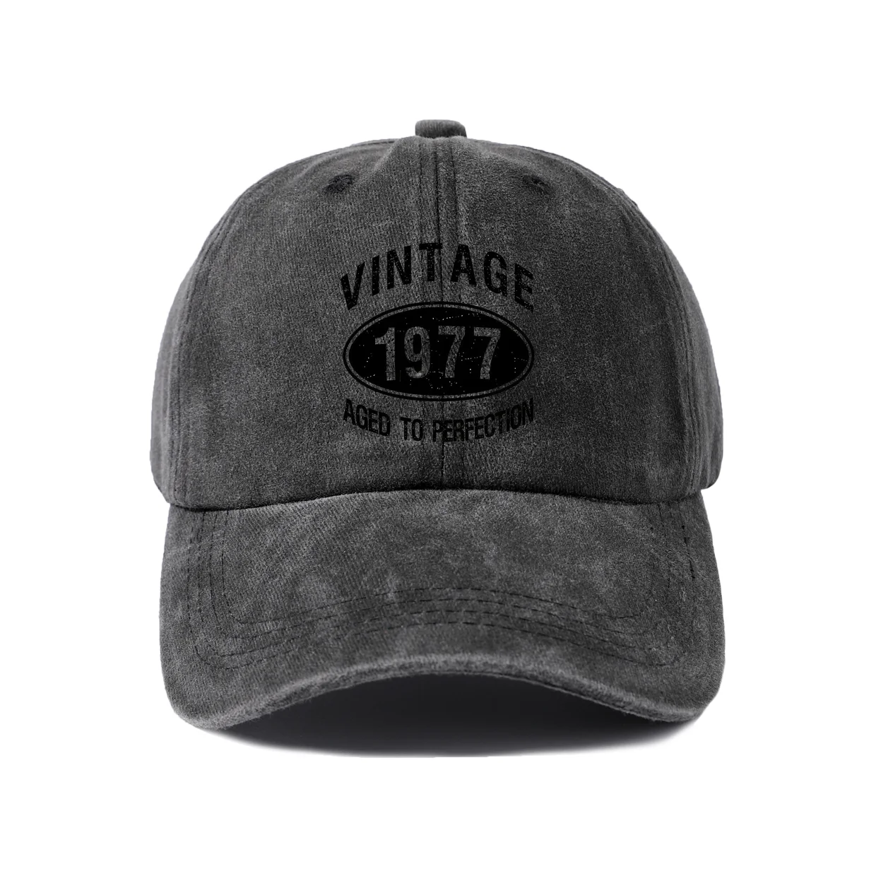 Vintage Quote Graphic Baseball Cap, Vintage Washed Adjustable Unisex Dad Hat, Everyday Gift