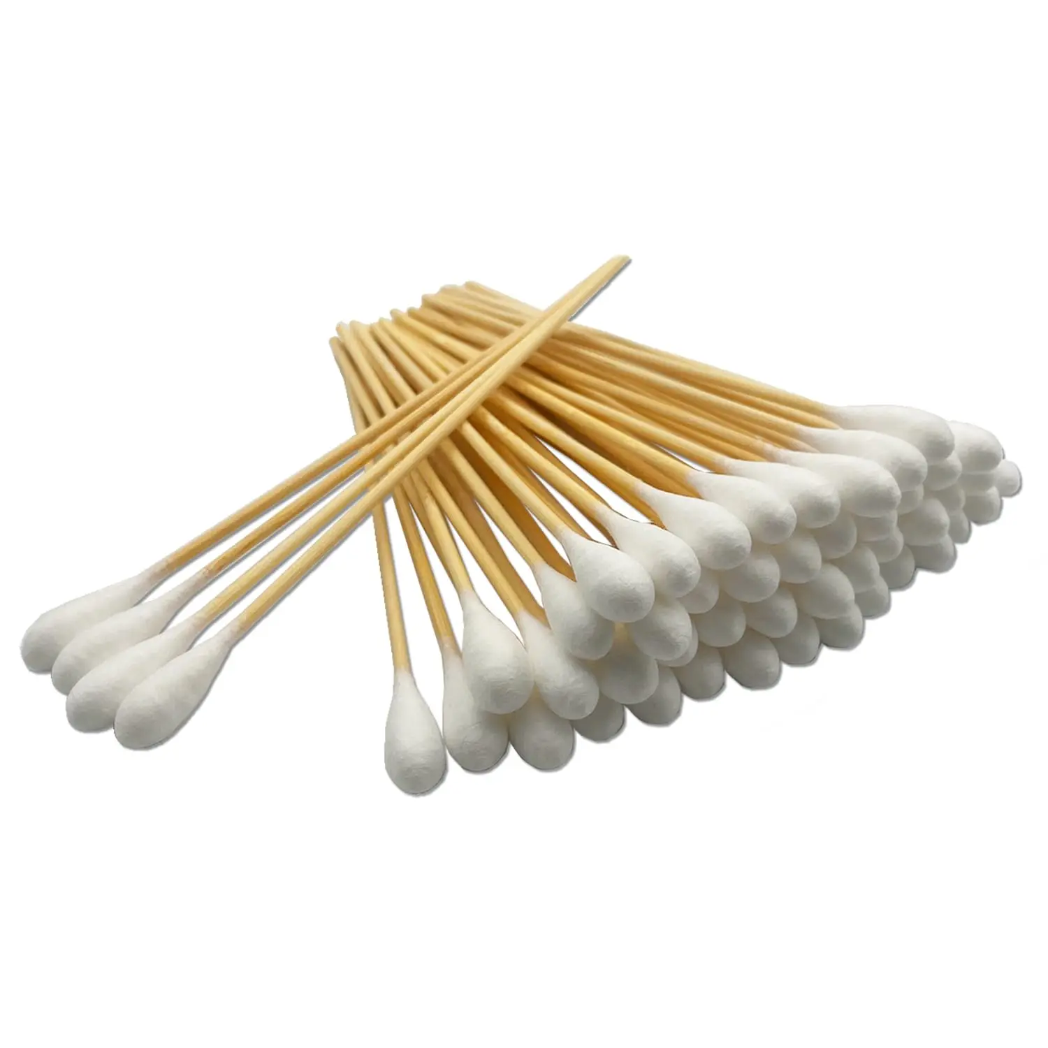 

100PCS 6-Inch Long Cotton Swabs, Bamboo Sticks, Highly Absorbent for Pet Care
