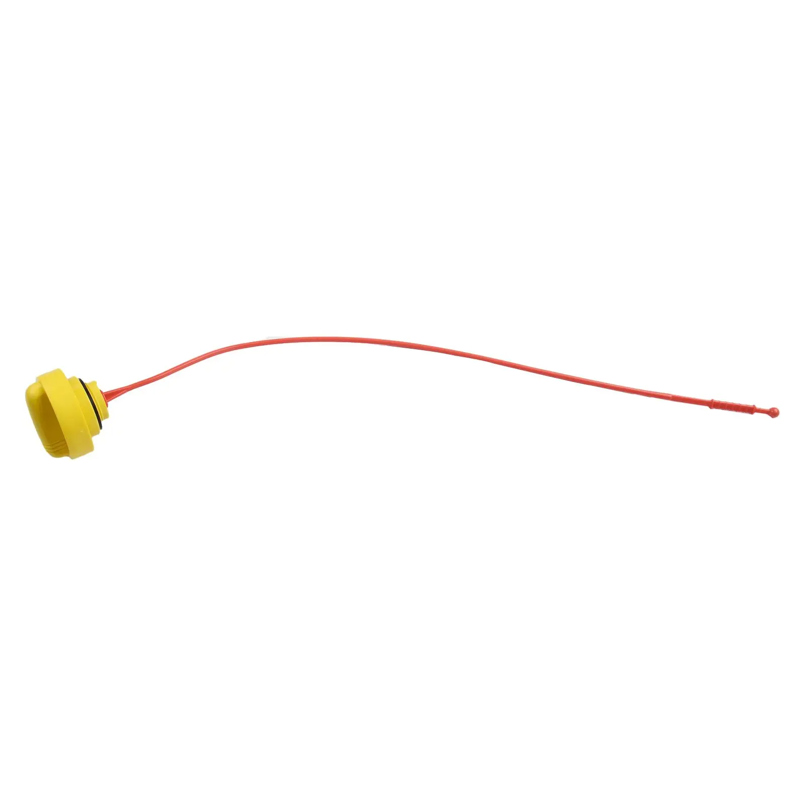 Engine Oil Level Dipstick with Cap For For 2004 2016 ABS Material Yellow Color 32mm Thread Diameter 53cm Length Bayonet