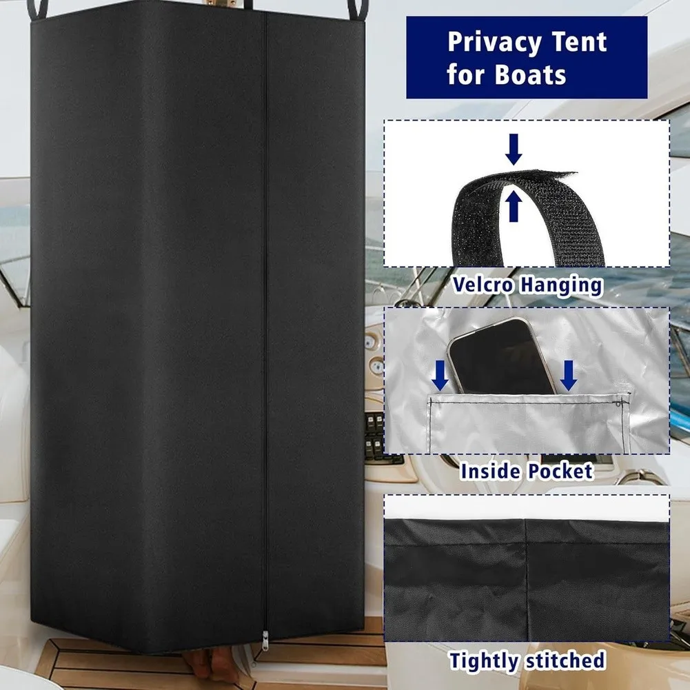 

Camping Toilet Tent Portable Changing Room For Changing Clothes Outdoors Easy Assembly Structure Wind Resistant Frame
