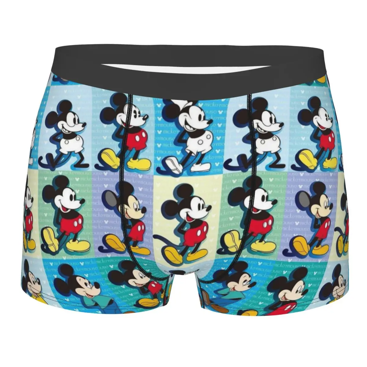 

Мужские трусы-боксеры с принтом Микки Мауса, эластичные, мягкие, с мультяшным дизайном, для мужчин.