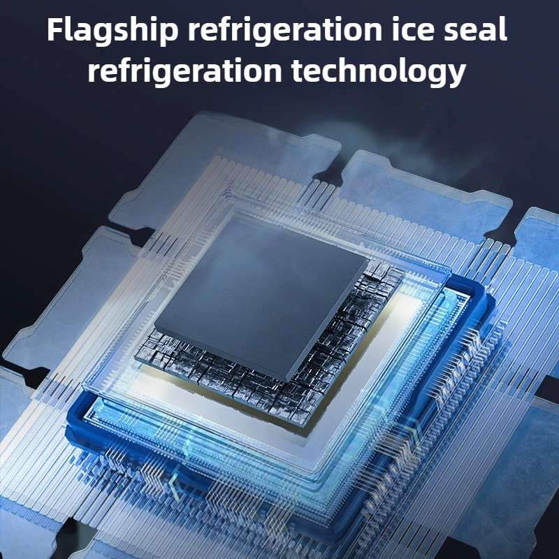 X136 Cell Phone Semiconductor Back-clip Cooling Radiator Built-in 2500mAh W/ Digital Display 3 Gears Adjustable PUBG Game Cooler