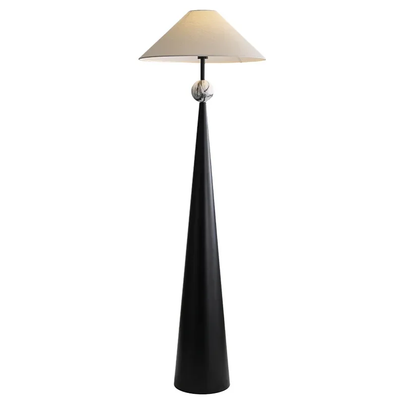 Wabi-sabi Japanese retro floor lamp Zen hat designer hotel homestay living room bedroom ambient light