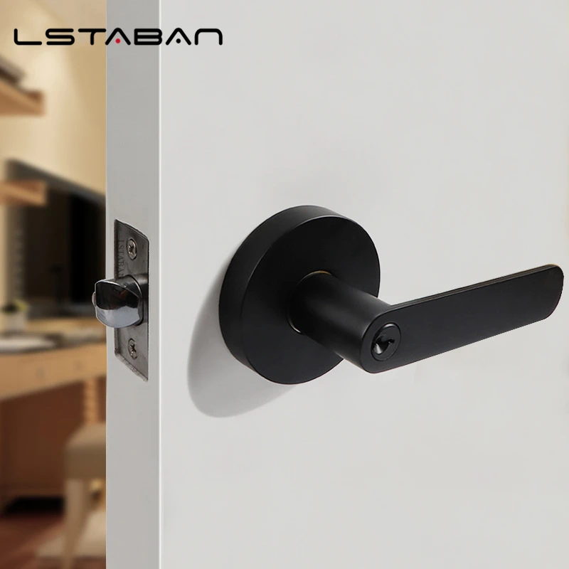 Cerradura de puerta con manija Cerradura de manija de aleación de zinc de alto grado Cerradura de puerta esférica de tres polos Accesorios de hardware para baño y dormitorio
