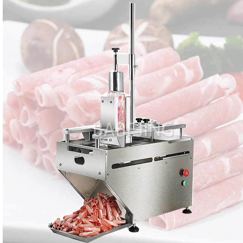 Commercial Double Roll Stainless Steel Bacon Slicer Fully Automatic for Beef And Lamb Meat Slicer