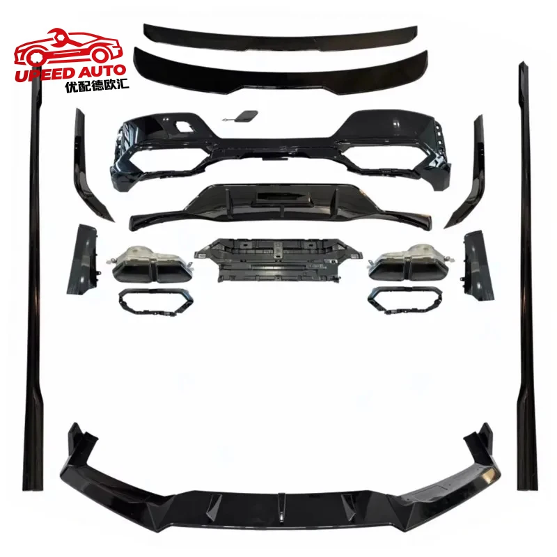 

For 7 Series G70 Upgrade M760 Black Knight Aero Kits Side Extensions Spoiler Front Splitter G70 Rear Diffuser with Exhaust Tips