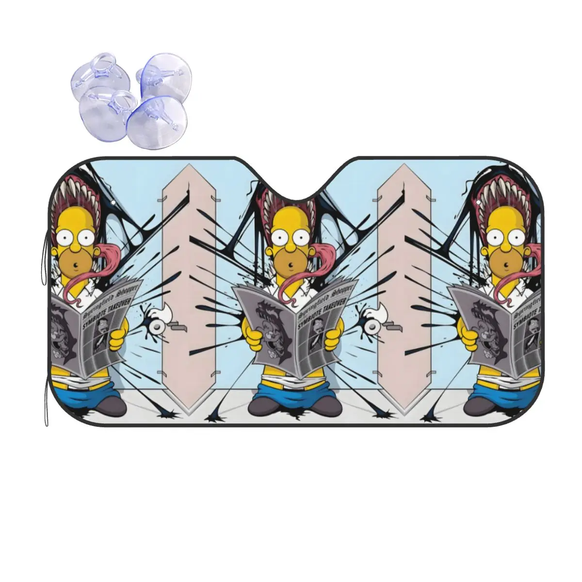 

Изготовленный на заказ солнцезащитный козырек на лобовое стекло Симпсоны, складной светоотражающий солнцезащитный козырек на лобовое стекло, козырек на переднее окно