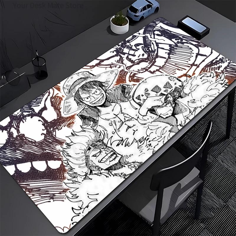 

Mouse Pad Large ONE PIECE Luffy Anti-Slip Rubber Gaming MousePad Durable Desk Pad for Office and Gaming PC carpet Anime Mousepad