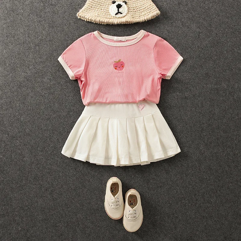 Girls’ New All-Match Pleated Culottes Medium And Small Children’S Summer Skirt With Inner Safety Pants Student Uniform Skirts 4 Girls' New All-Match Pleated Culottes Medium And Small Children'S Summer Skirt With Inner Safety Pants Student Uniform Skirts 4