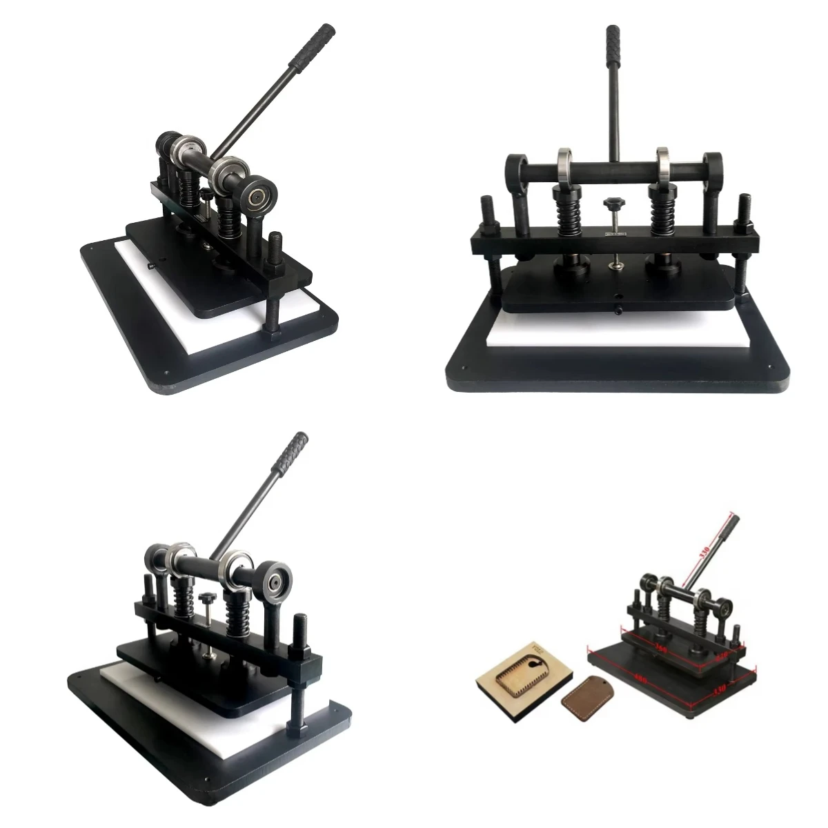 

Manual Leather Die Cutting Press Machine, Large Size Hand Tool for DIY Paper, PU, EVA Fabric Cutting