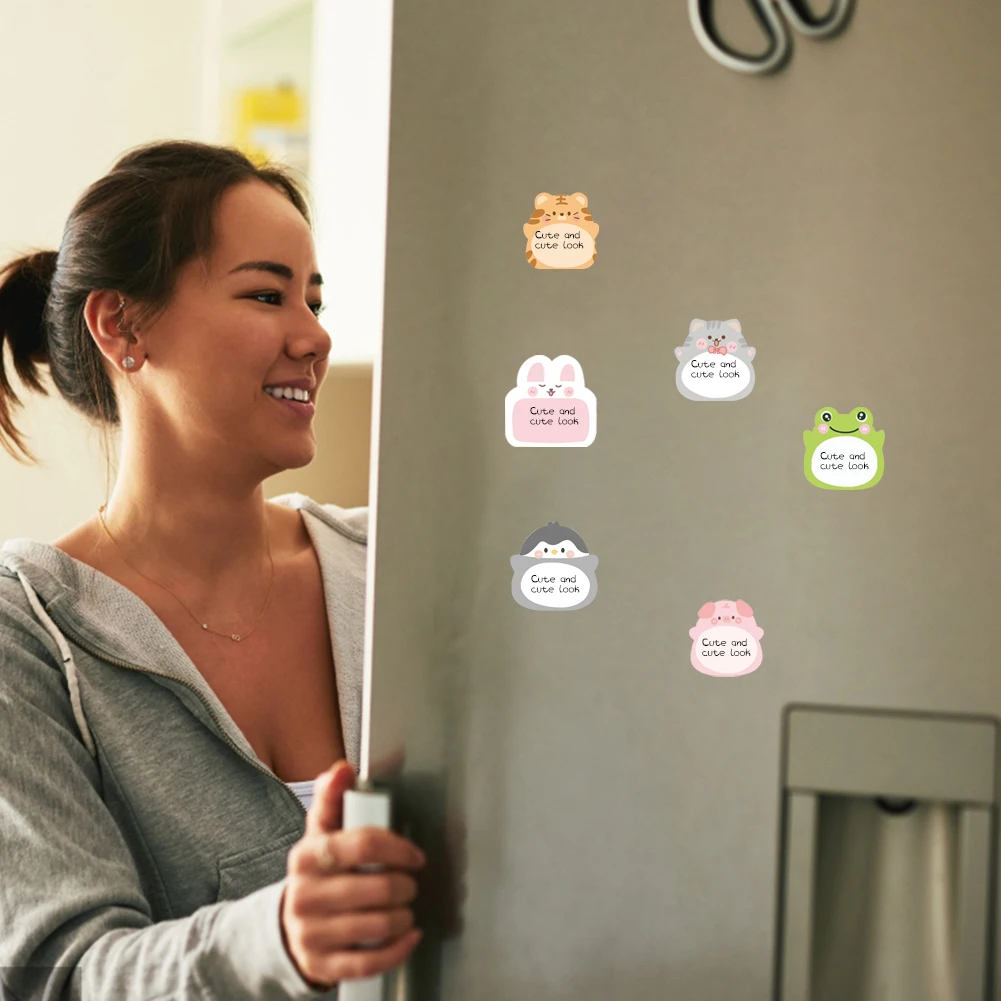 แผ่นติดโน้ต8แผ่นสำหรับสัตว์เลี้ยงคนรักสำนักงานสัตว์น่ารักเครื่องเขียนกระดาษ160ลายการ์ตูนกระดาษบ้าน