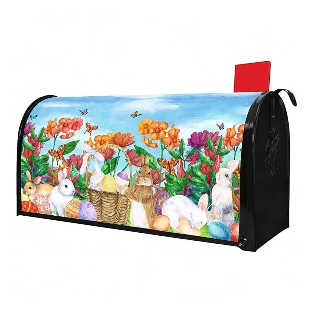 

Patriotic Mailbox Covers Magnetic Standard Size 21 X 18 Spring Summer American Welcome Mailbox Wraps Post Letter Box Cover Gard