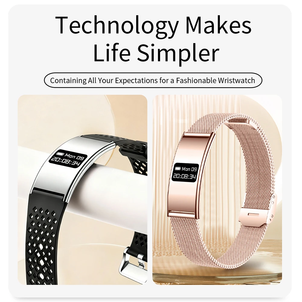 New Sports Step Count Ultra-thin Smart Bracelet for Men Women Fitness Smart Watch Heart Rate Sleep Health Monitoring Smart Band