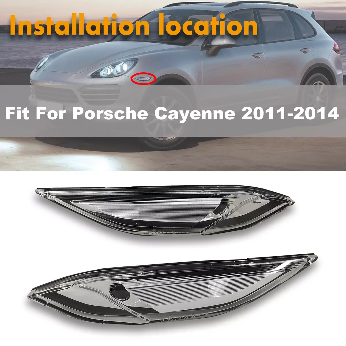 

95863110100 95863110200 Для Porsche Cayenne 2011-2014 указатель поворота переднего крыла