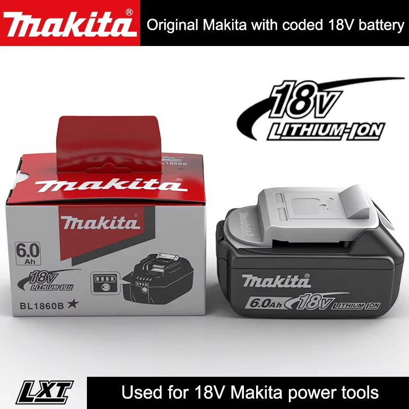 Image of 100% Original 18V Makita 6Ah Ersatz-Lithium-Akku für Makita Batterien Bl1840 Bl1830B Bl1850B Bl1850 Bl1860 Bl1815