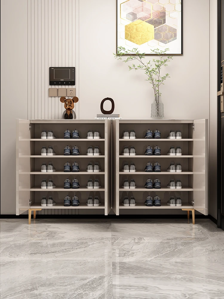 

Light luxury shoe cabinets Post-modern simple lockers at home entrance shoe cabinets Nordic large capacity storage porch