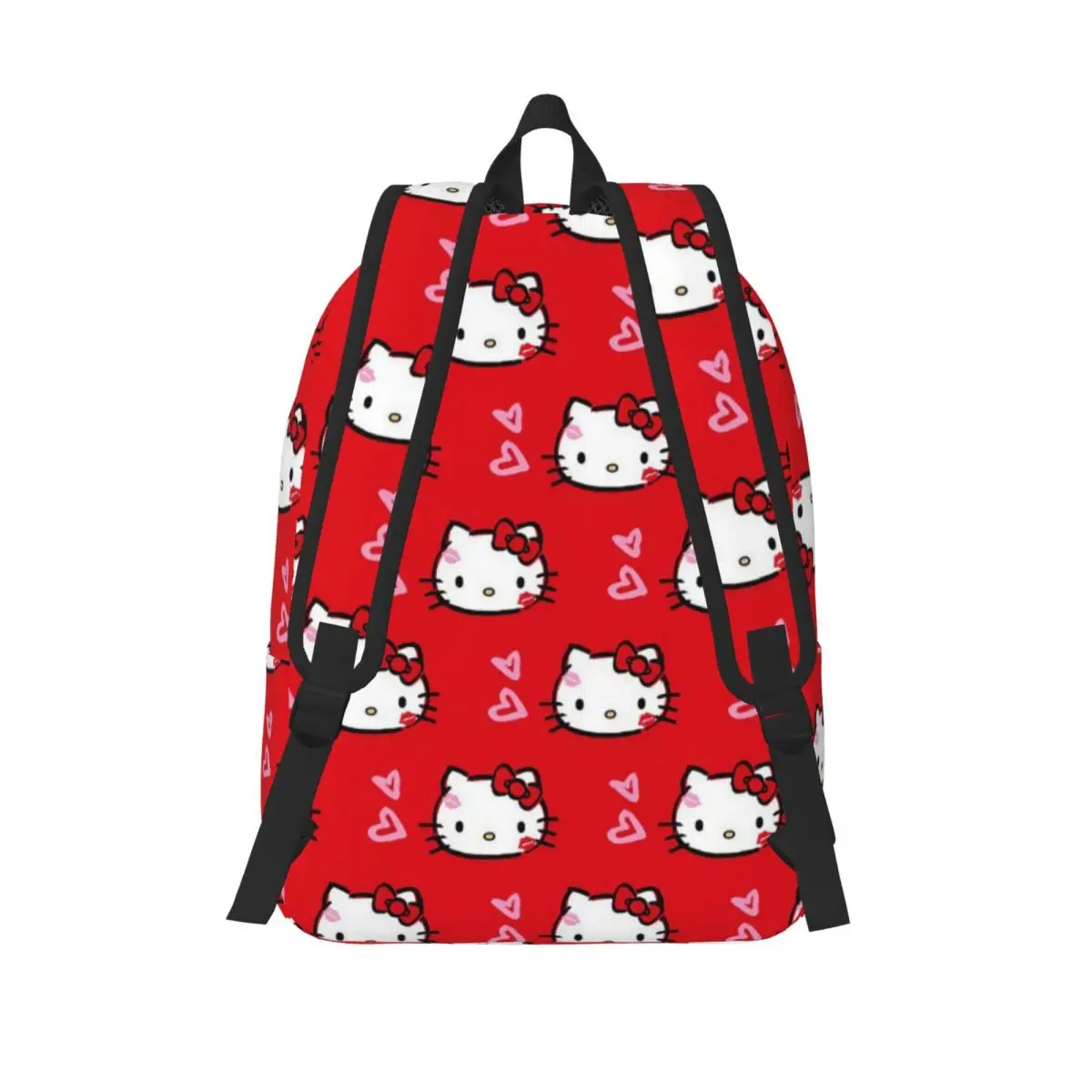 Hello Kitty Sanrio Kawaii Teenage Backpack Lightweight Student Hiking Travel Daypack for Men Women Laptop Canvas Bags