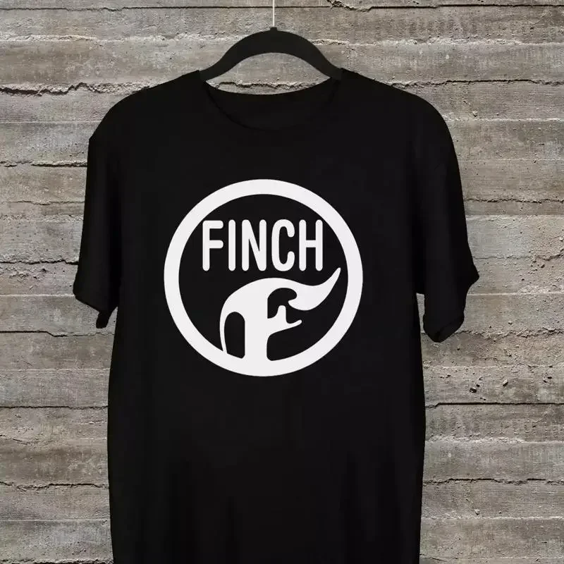 NEW FINCH BAND Logo  T shirt For Fan Black All Size