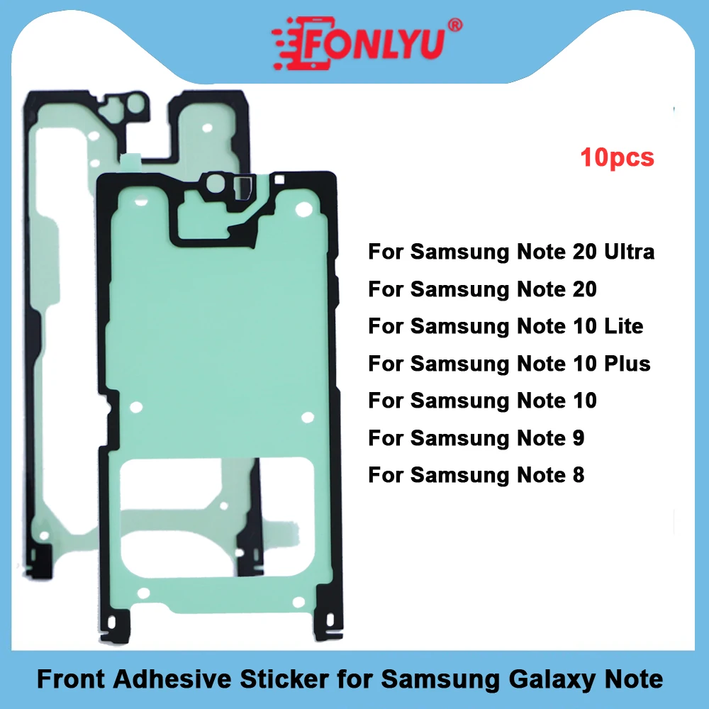 

10PCS FONLYU Frame Adhesive for Samsung Galaxy Note 20 Ultra Note 10 9 8 LCD Screen Back Battery Cover Sticker Tape Repair Parts