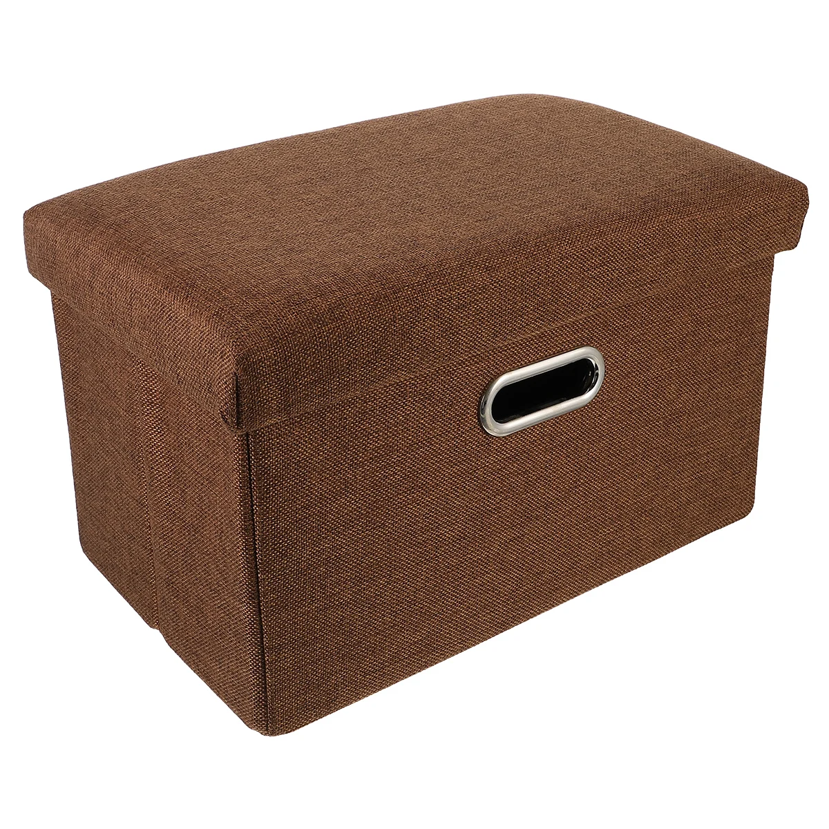 

1pc Stool Clothes Storage Box Large Capacity Fabric Comfortable Sitting Footstool Bedroom Living Room Room Playroom