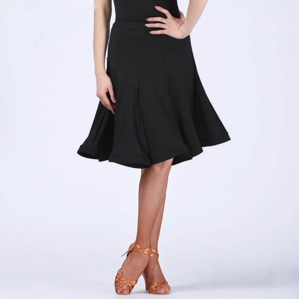 Women's Latin Dance Fishbone Half Skirt - Rumba Samba Dance Skirt for Women Training Dress Performance Wears