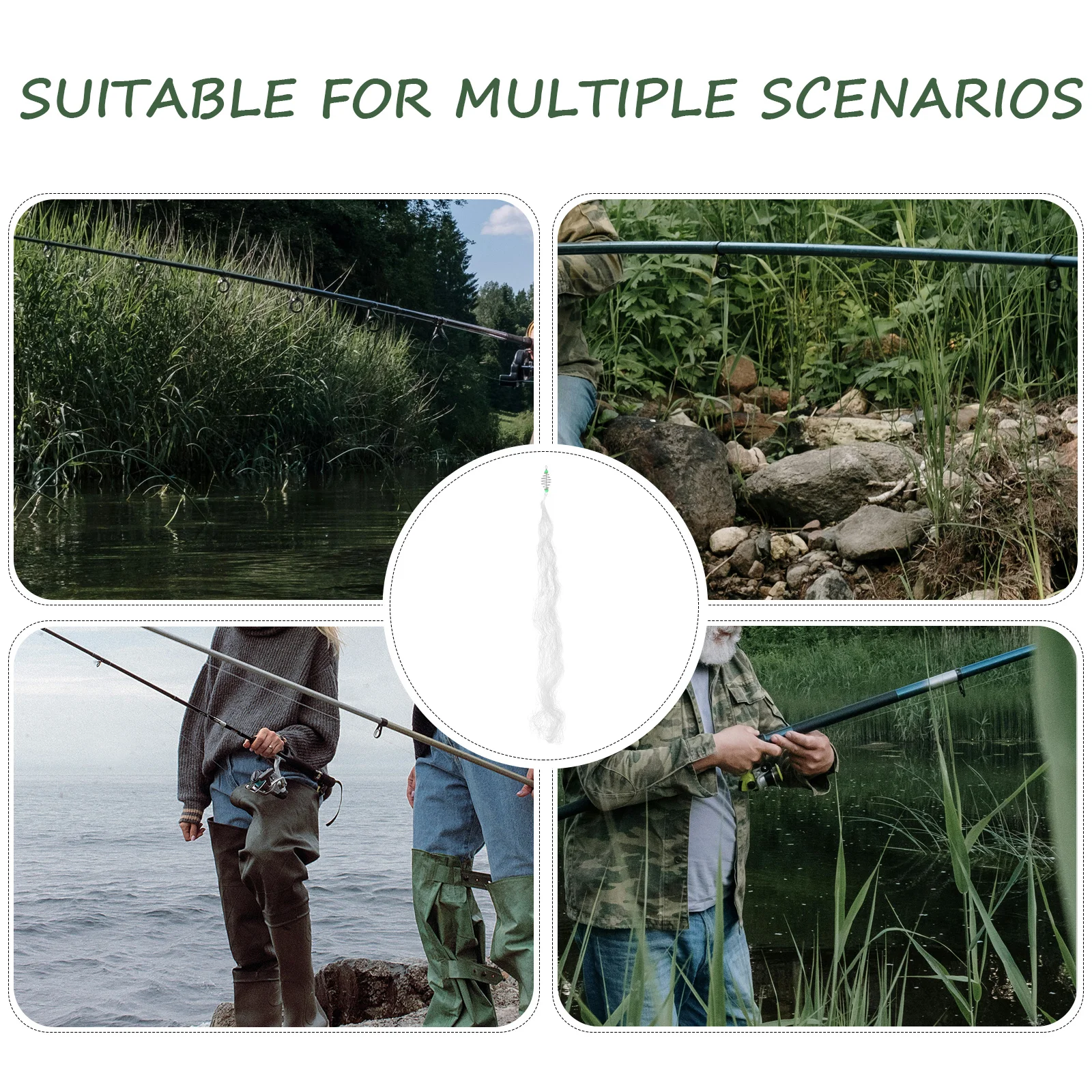 

11 Mesh Net for Fishing Replacement Safe Simple Installation No Hooks Needed Strong Long-Lasting Fishing Cast Net