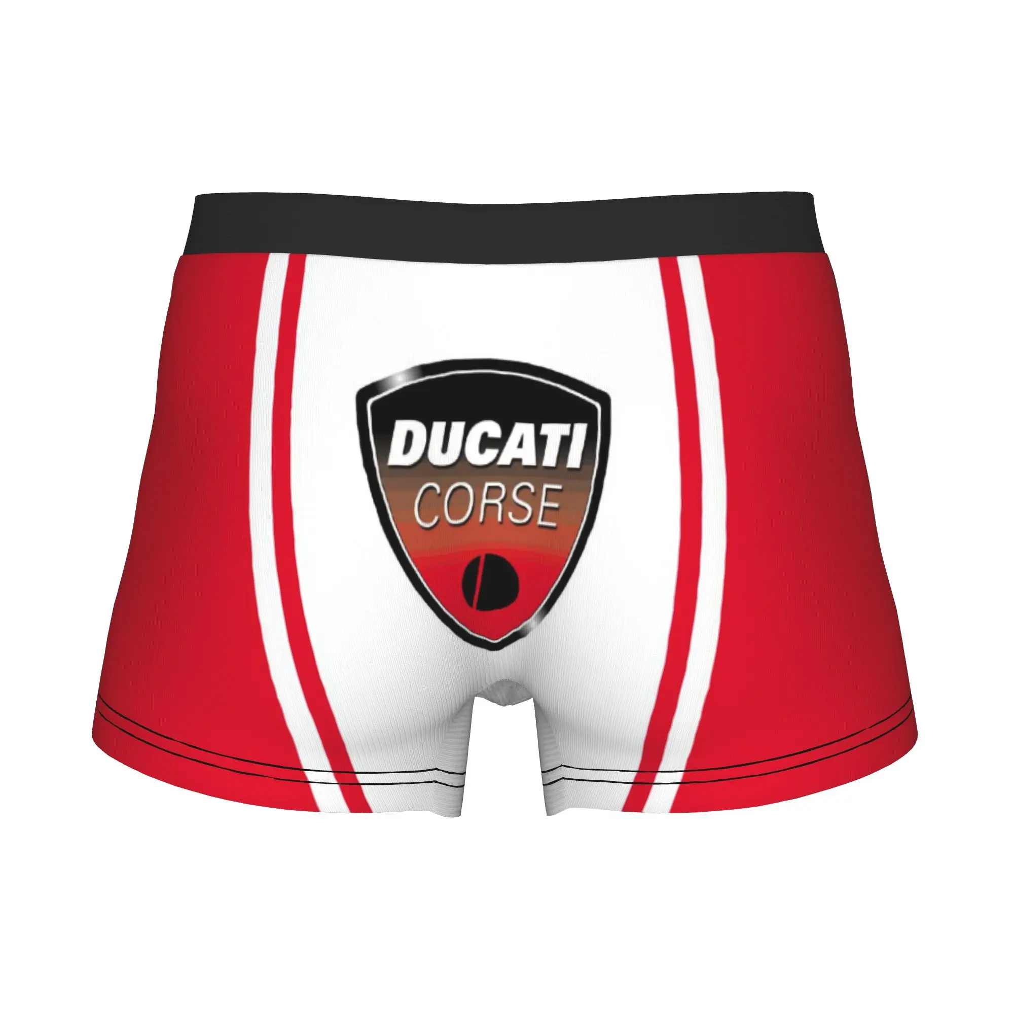 Motorcycle Racing Ducatis Underwear Men Print Sprot Boxer Shorts Panties Briefs Soft Underpants