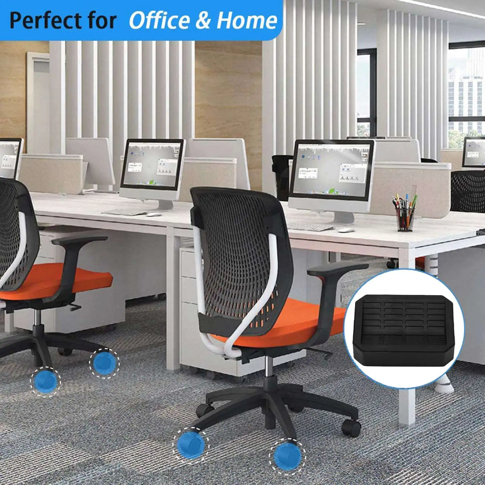 4Pcs Furniture Wheel Caster Cups/Floor Protectors, Non-Slip Caster Cups Is Deal For Furniture Small Wheels/Furniture Leg