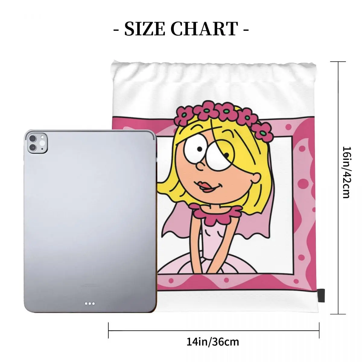 Lizzie Mcguire Backpacks Casual Portable Drawstring Bags Shoes Bag Book Bags For Travel Students