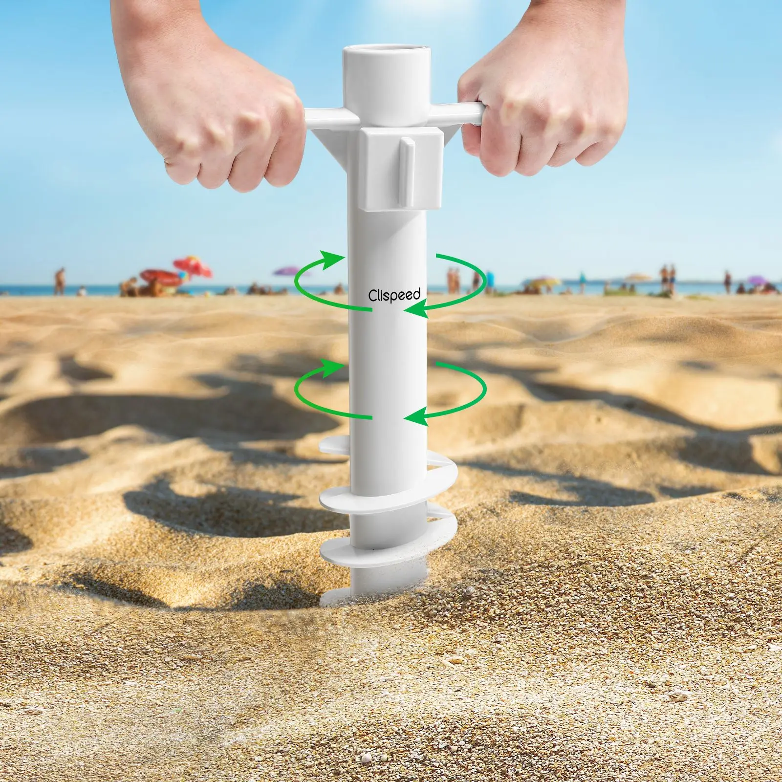 1pc Beach Umbrella Sand Anchor Plastic Camping Grassland Umbrellas And Terrace Bases For Parasol Beach Garden Furniture Tools