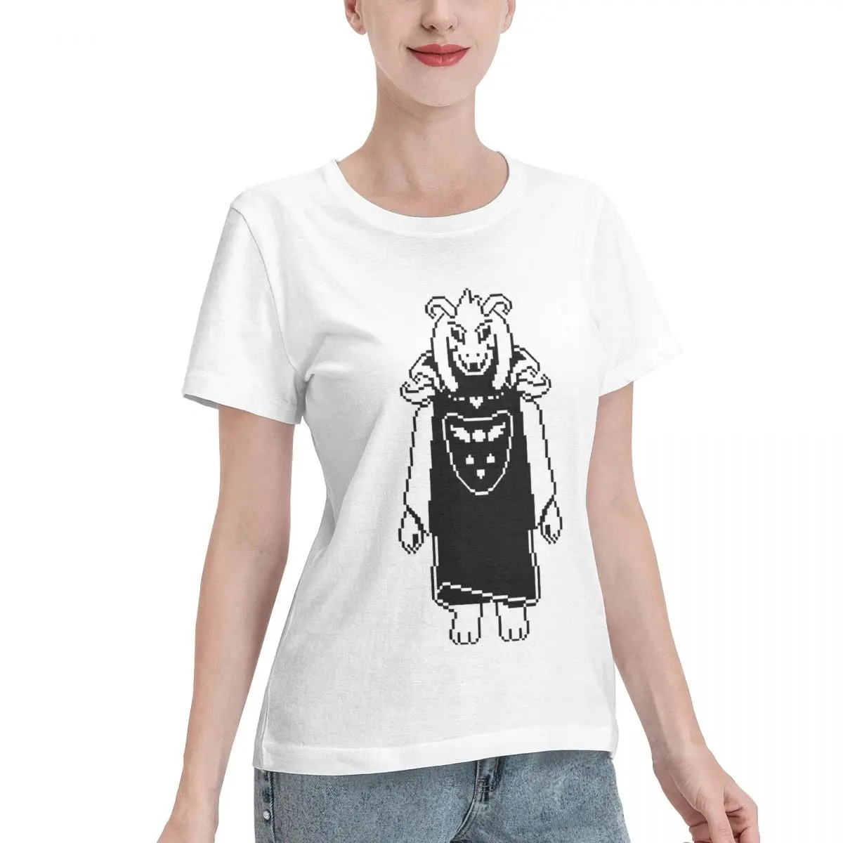 Excellent Craftsmanship Asriel Dreemurr Undertale HQ Women's T-shirt Soft Girl Sport Casual Top