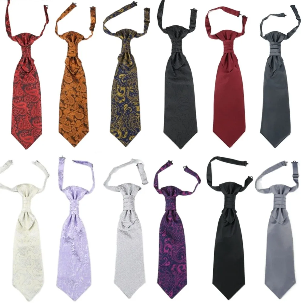 Luxury Jacquard Floral Neck Ties Ascots Gravatas Business Formal Tie Bowknot Accessories Groom Neck Wear Office