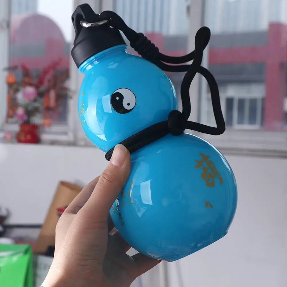 تاي تشي النمط الصيني زجاجة ماء القرع 800 مللي سعة كبيرة شرب زجاجة ملصق لتقوم بها بنفسك غلاية محمولة الرياضة