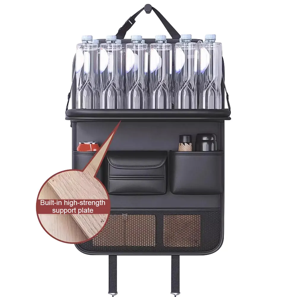 

Car Back Seat Storage Holder PU Leather Car Seat Back Storage Bag Multi-Pocket Waterproof for Back Seat Headrest