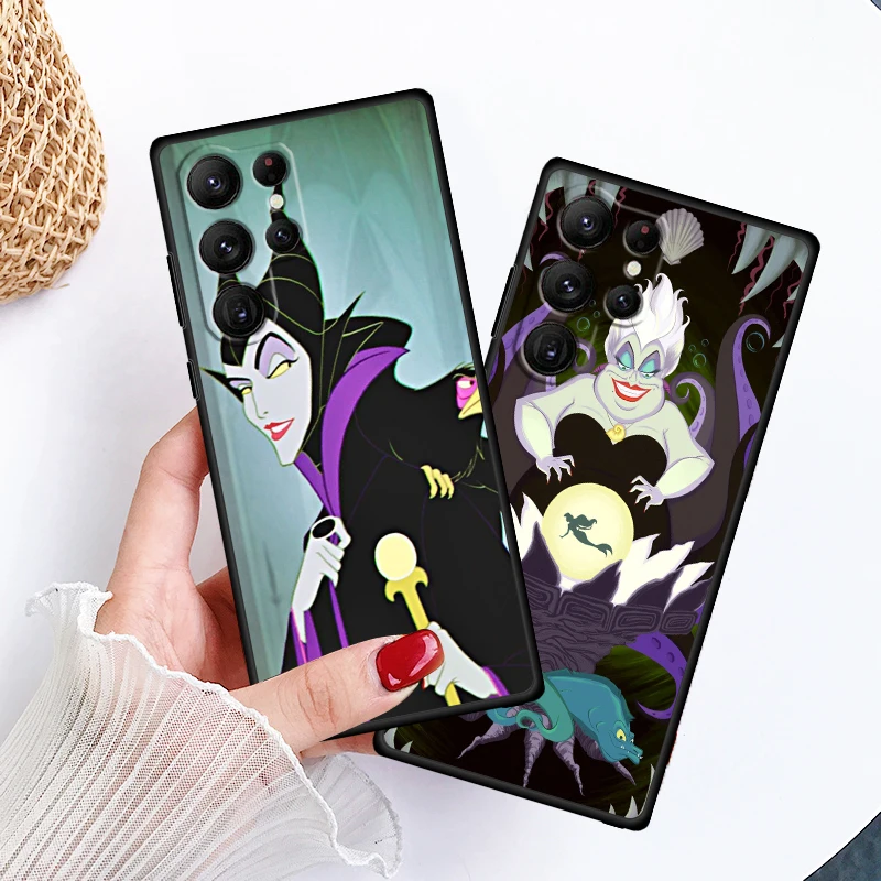 Maleficent Usula Disney For Samsung Galaxy S24 S23 S22 S21 S20 FE S10 S10E Plus Ultra Pro Lite 5G Black TPU Phone Case