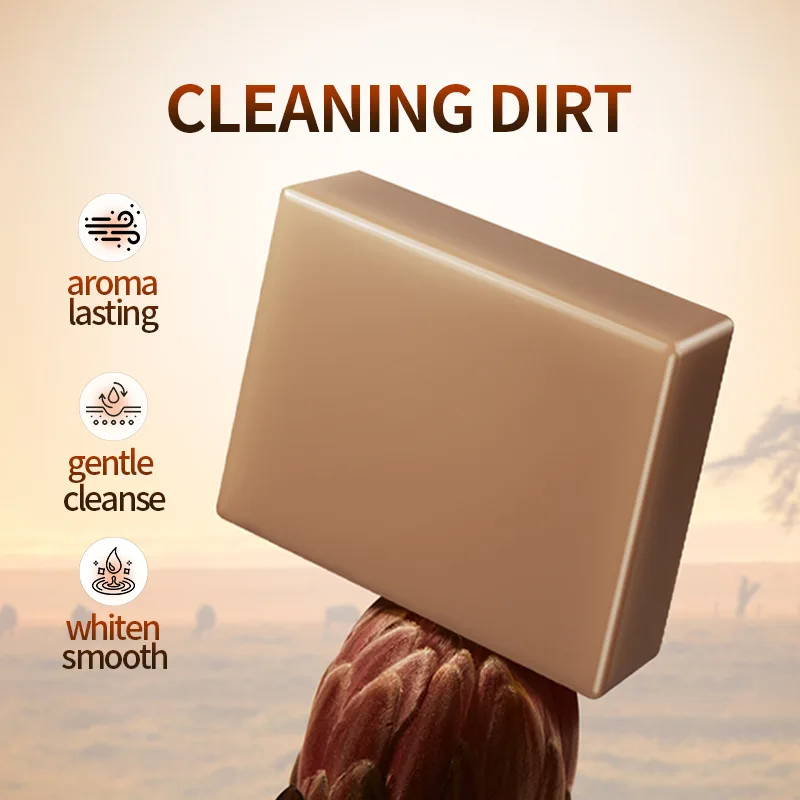 SADOER صابون أسود مصنوع يدويًا من الزيوت العطرية الأفريقية، صابون عالمي مصنوع يدويًا لتنظيف الجسم