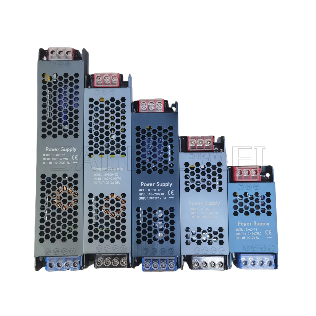 Switching Power Supply DC12V 24V AC110-240V Mute Lighting Transformers 60W 100W 150W 300W 400W LED Light Driver Power Adapter