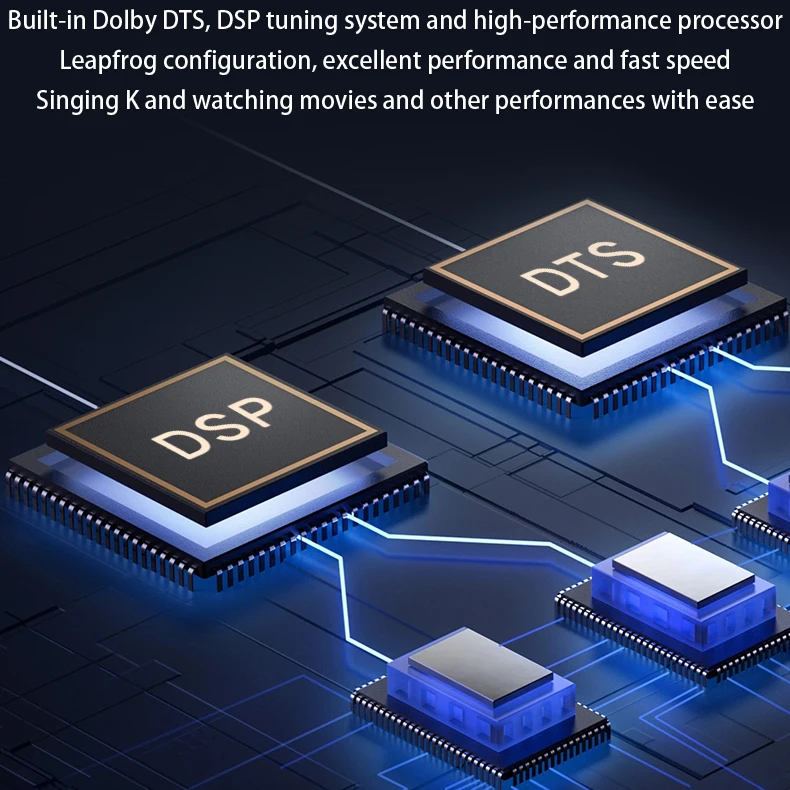 7.2CH Home Audio Amplifier Wireless Power Amplifier HiFi Sound Audio System Home Stereo Receiver, MIC In Echo, Bass And Treble