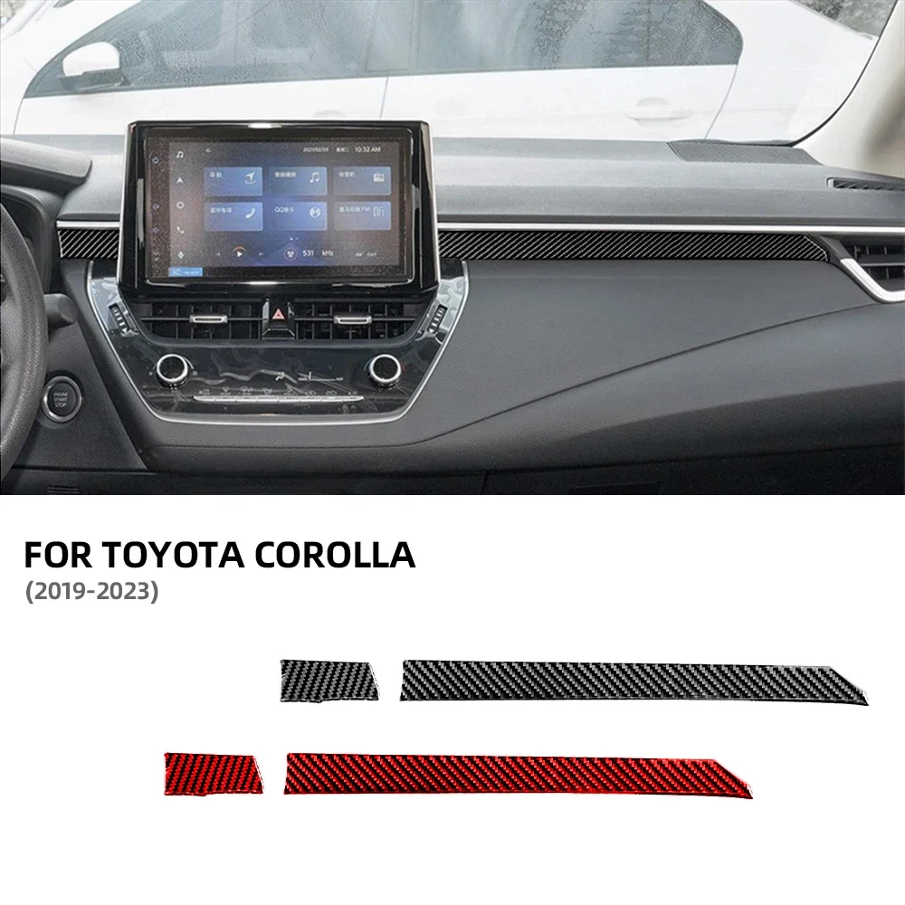 

Real Soft Carbon Fiber Sticker For Toyota Corolla 2019 2020 2021 2022 2023 Rear Central Co-Pilot Trim Car Acceccories Para Auto