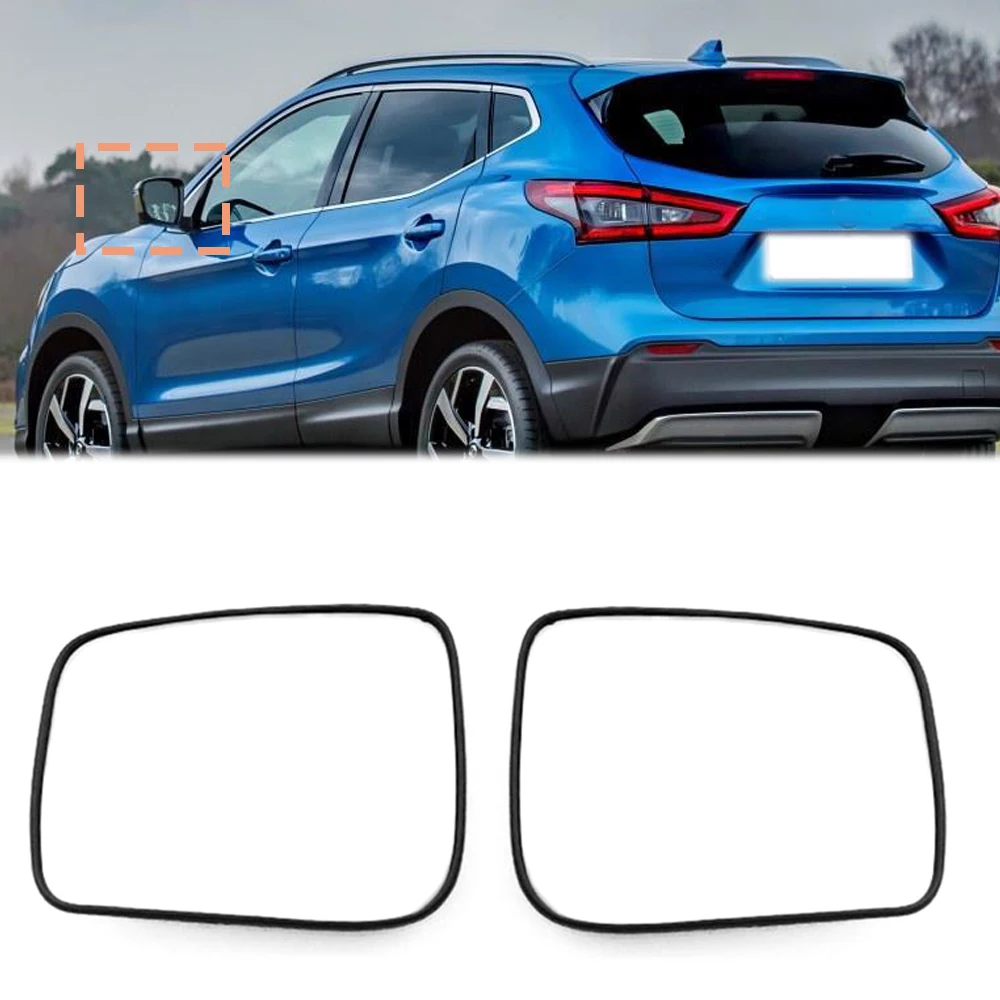 

Door Wing Rear View Mirrors Lenses Outer Rearview Side Mirror White Glass Lens For Nissan X-Trail Qashqa 2008 2009 2010-2013