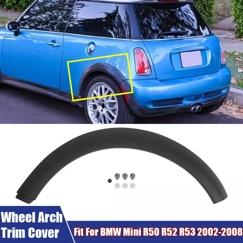 

For BMW Mini R50 R52 R53 2002-2008 Car Wheel Arch Trim Fender Cover Left Right Mudguards 51131505869,51131505868 Car Accessories
