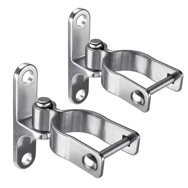 B-Est New 2-Pack Wall Mount Gate Hinge 1-3/8Inch Farm Gate Hinge, 304 Stainless Steel Tube Gate Hinge, Fence Hinge