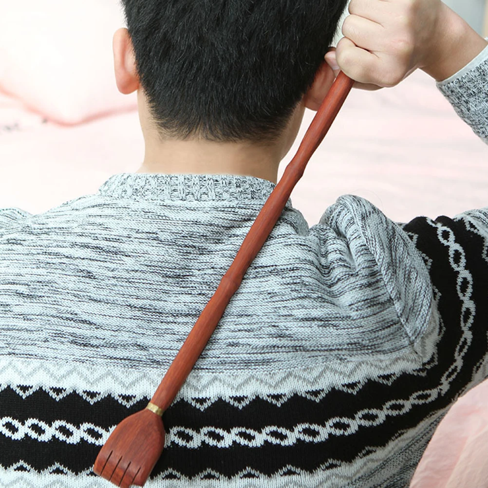 

2 Pcs Wood Back Scratcher Durable Safe Anti Itch Claw Massager Portable Travel Size Lightweight Storage Solution